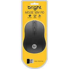 Mouse Bright SEM fio USB