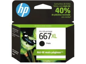 Cartucho HP 667 XL preto