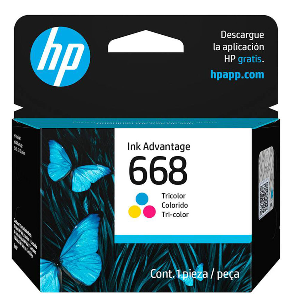 Cartucho HP 668 Colorido