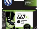 Cartucho HP 667 XL preto