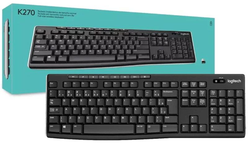 Kit Teclado e mouse Logitech SEM FIO MK 250 - USB