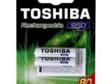 Pilha Toshiba Recarregável AAA – 2 unidades