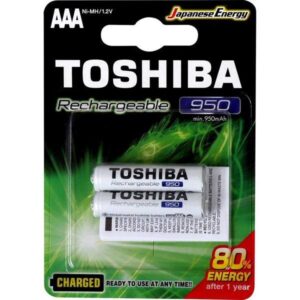 Pilha Toshiba Recarregável AAA - 2 unidades